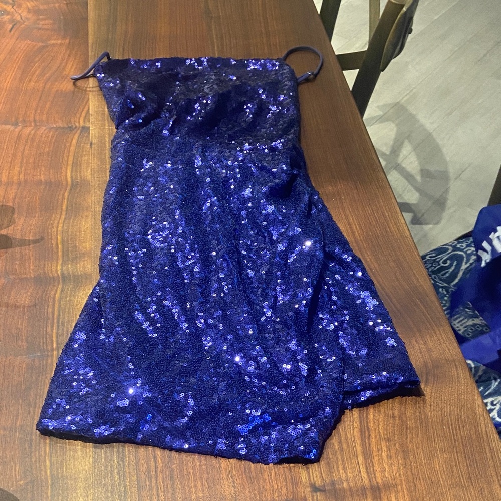 Lucy in the Sky Blue Sequin Dress